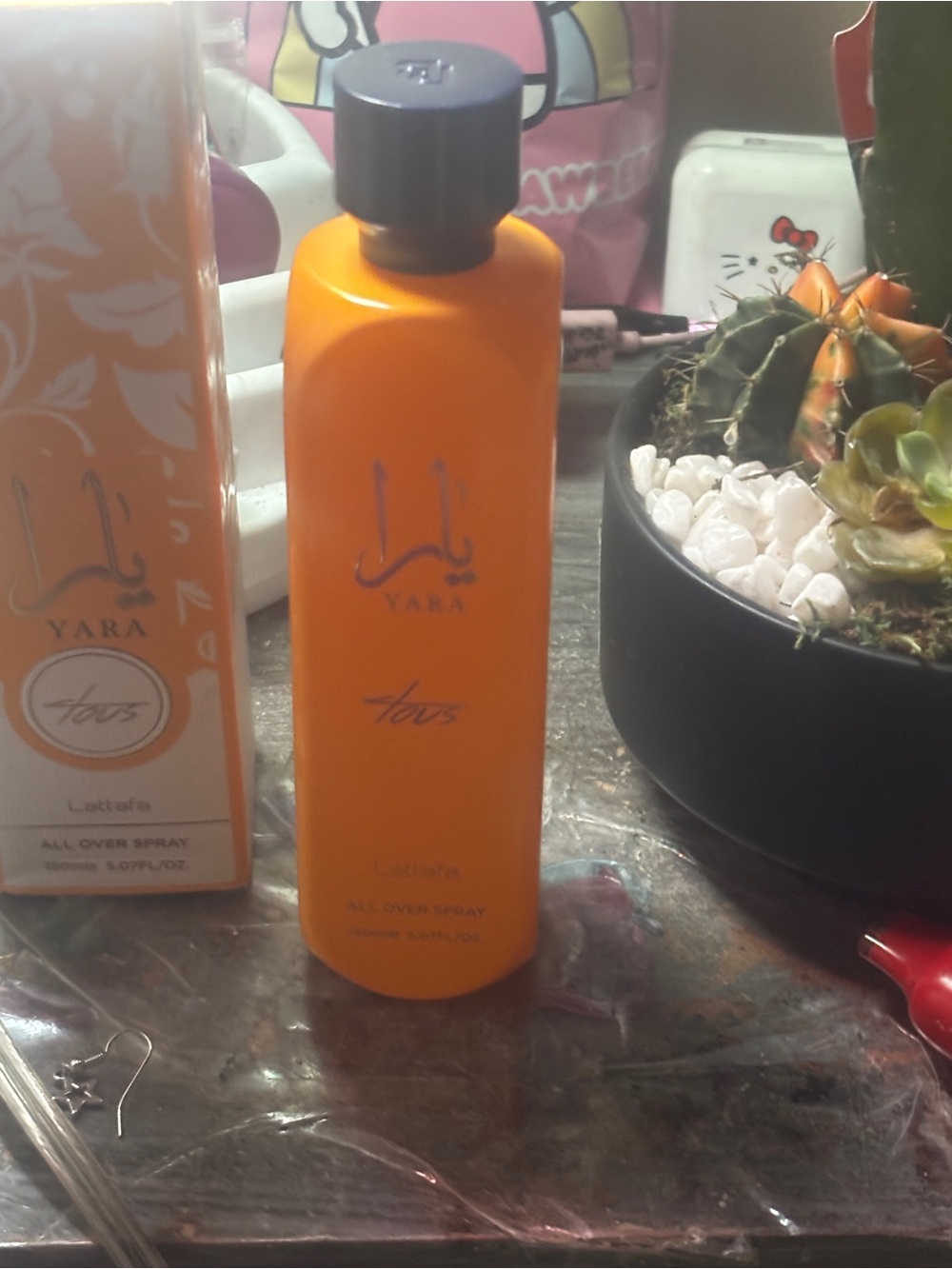 YARA LOTUS PERFUME USED  just a couple times!!??? Orange All-Over Body Spray